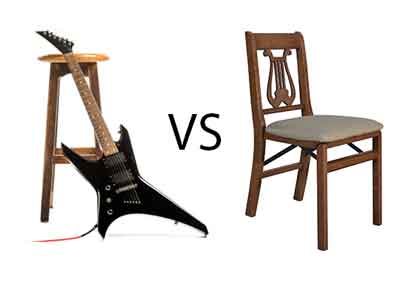 Guitar Stool vs Chair